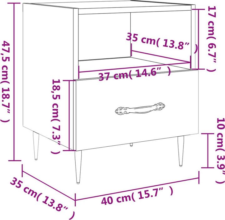 Immagine prodotto vidaXL Asa (40 x 35 x 47.50 cm)
