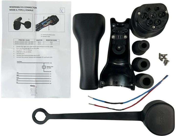 Image du produit Ratio Electric Typ 2 Stecker (Type 2, 3.70 kW, 16 A)