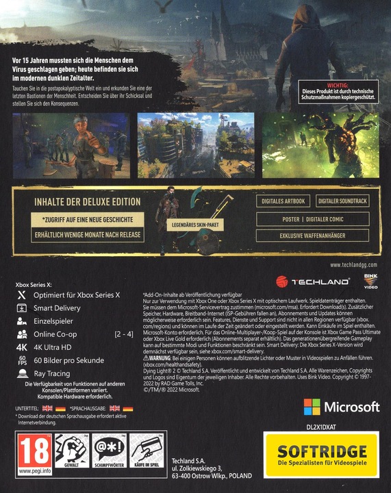 Actual product image Techland Dying Light 2 Stay Human - Deluxe Edition (Xbox Series X, FR, DE)