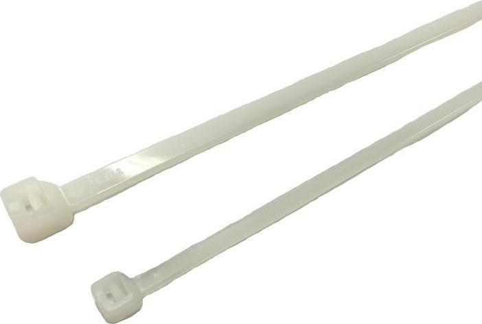 Actual product image RS PRO Nylon 66 cable ties 8 mm x 380mm (Plastic cable ties, 380 mm, 100 pcs.)