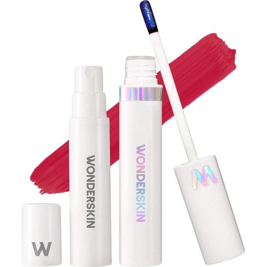 Wonderskin, Lippenstift + Lipgloss, Wonder Blading Lip Stain Kit First Kiss Cranberry