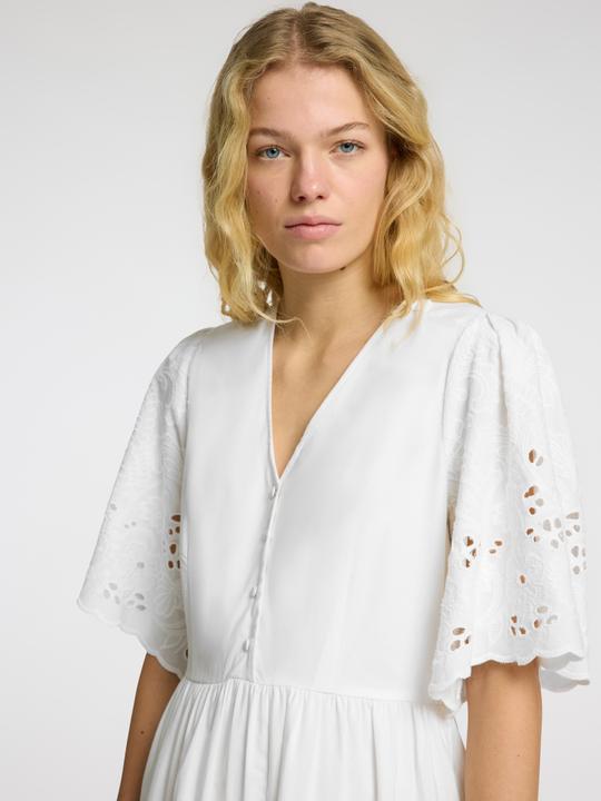 Actual product image Selected Slfdahlia Ss Short Broderi Dress Noos (36)