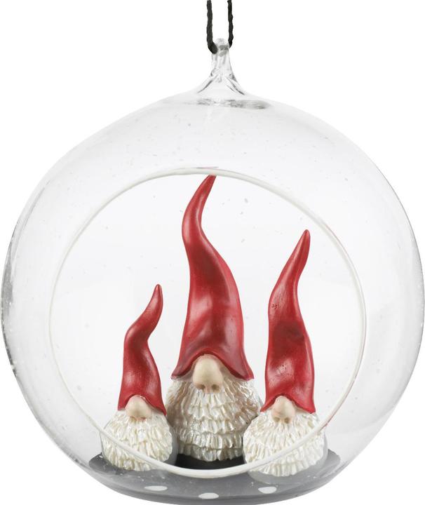 Produktbild Nääsgränsgården Glaskugel mit Santas Zipfelmütze