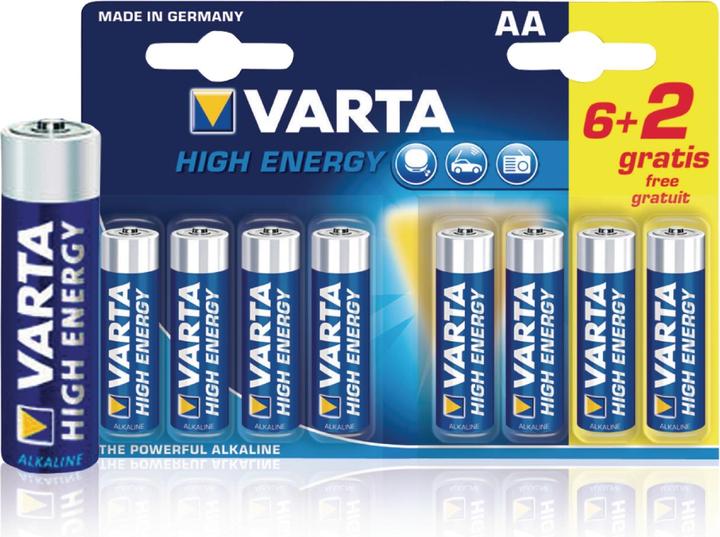 Actual product image Varta Longlife Power (8 pcs., AA, 2600 mAh)