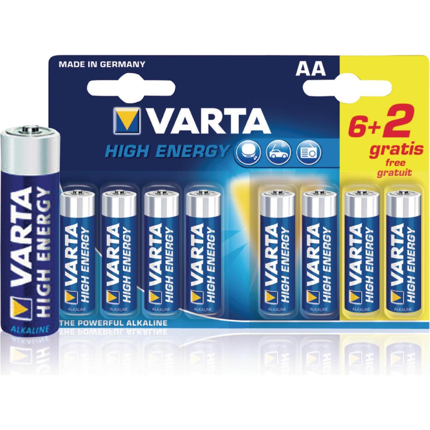 Thumbnail - Varta Longlife Power (8 Stk., AA, 2600 mAh), Batterien + Akkus