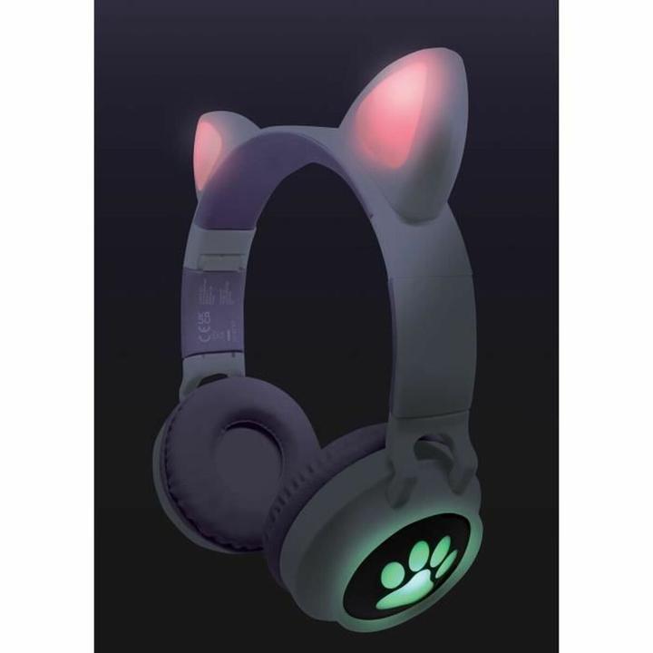 Actual product image Lexibook Cat ear and lightings bluetooth headphones (HPBTKT)