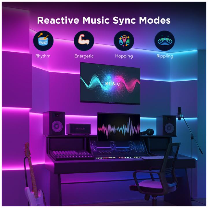 Actual product image Govee Stripe Light S (RGBIC, 500 cm, Indoor)