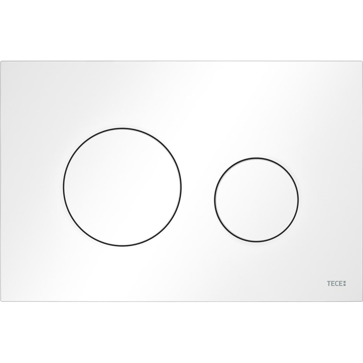 TECE, Betätigungsplatte, TECEloop WC-Betätigungsplatte für Zweimengentechnik (weiss matt)