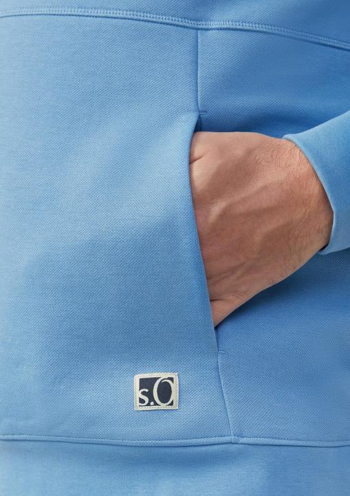 Immagine prodotto S.Oliver Sweatshirt Strukturierter Hoodie mit Druckknöpfen und Kängurutasche (5XL)