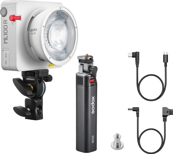 Godox ML100R KIT3 Portable LED RGB Light Kit(with Battery Holding Grip BG02) (Videoleuchte)
