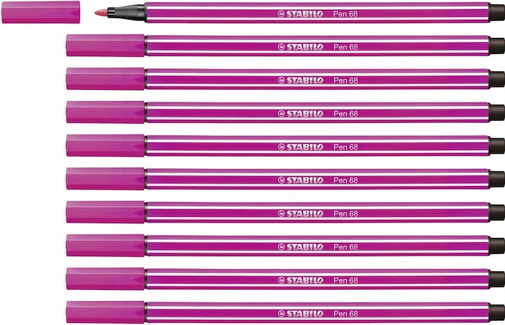 Produktbild STABILO Premium-Filzstift - Pen 68 - 10er Pack - rosarot (Fuchsia, 10 x)