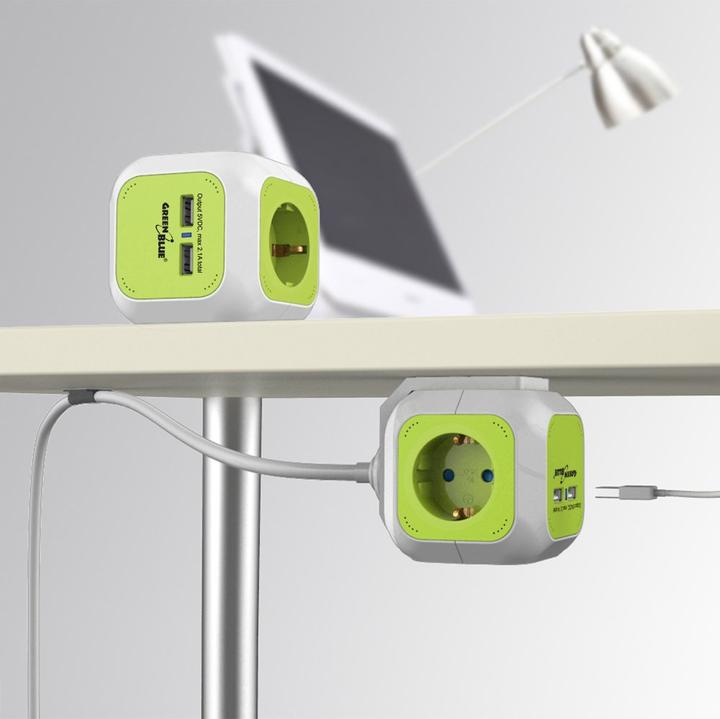 Produktbild Greenblue Steckdosen (4x, CEE 7/5, 1.40 m)