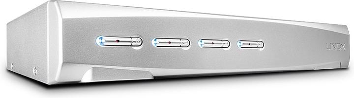 Produktbild Lindy 4 Port DVI-I Single Link USB 2.0 und Audio KVM Switch Pro