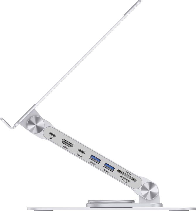 Actual product image Conceptronic Tablet Halterung inkl 7-in-1 Docking Station si (USB-C, 7 ports)