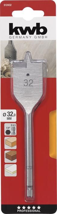 Actual product image kwb Flat milling drill PROFI, ø 32 mm (32 mm)