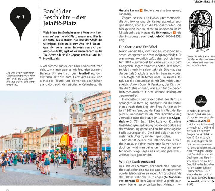 Produktbild direkt Reiseführer Zagreb (Deutsch, Patricia, Fridrich, 2023)