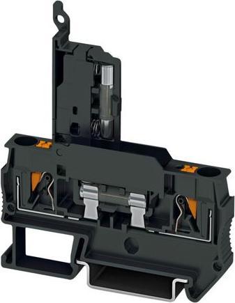 Actual product image Phoenix Contact PTC 4-HESI (5X20) 3270200 Fuse feed-through terminal 0.20 mm² 4 mm² Black 50 pcs.