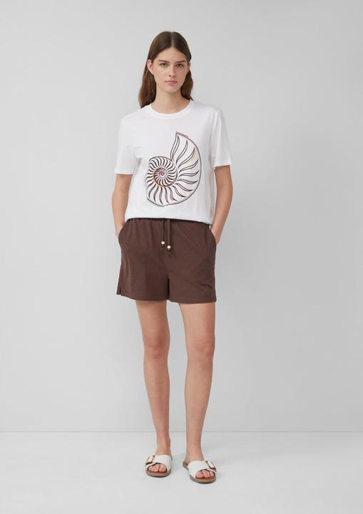 Image du produit s.Oliver Hose Jersey-Shorts mit Elastikbund und Schmuckperlen (44)