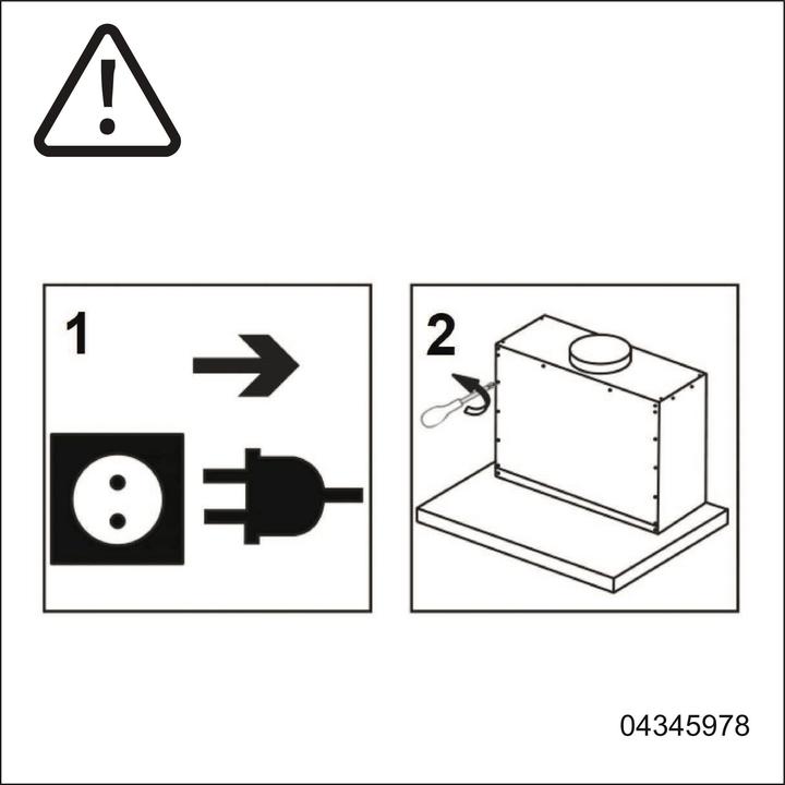 Image du produit Electrolux Hotte intégrée,, 60cm, Panneau en acier inoxydable (Hotte écran plat)