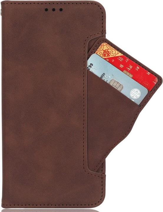 Actual product image Cover-Discount Galaxy A15 - Case with many card slots brown (Samsung Galaxy A15)