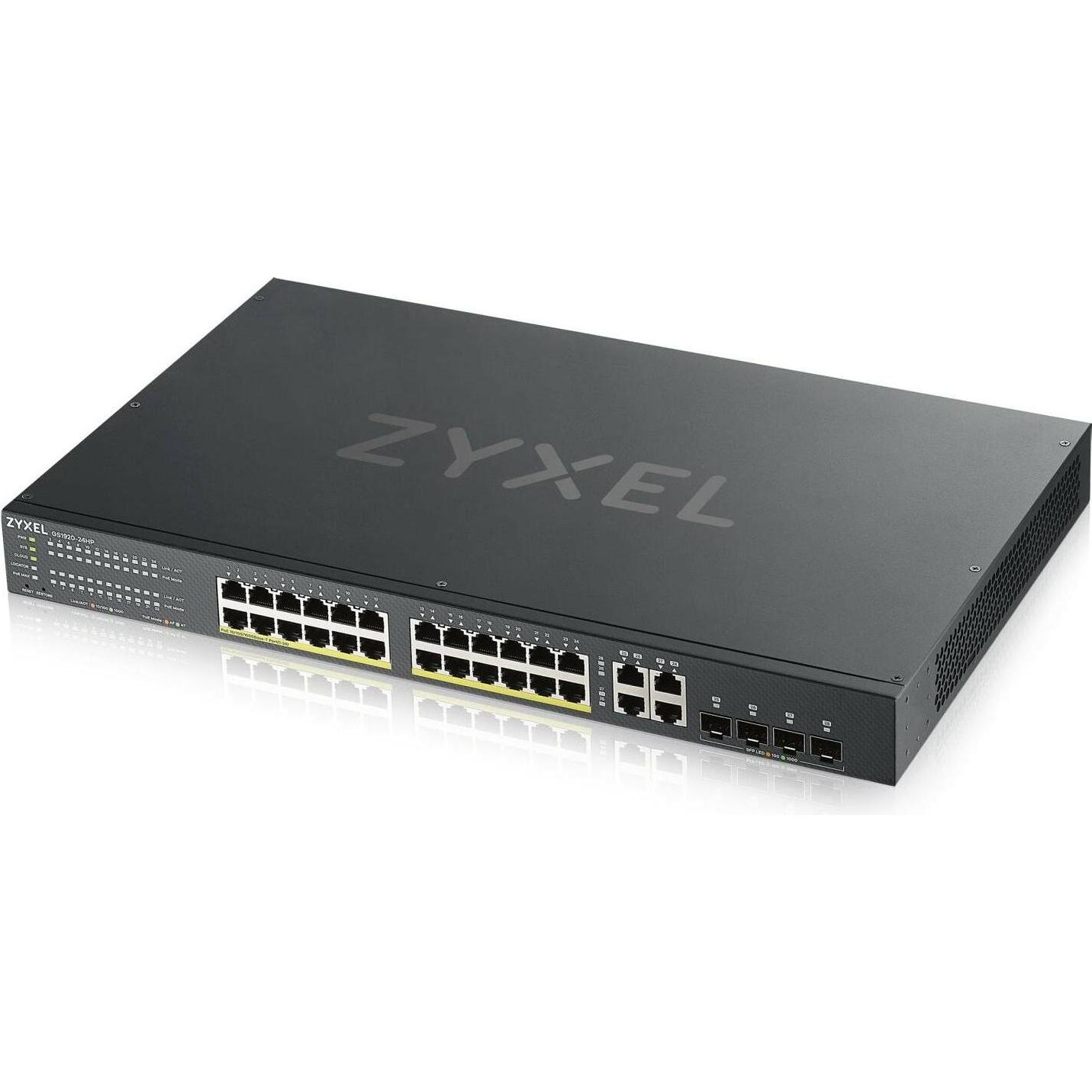Zyxel Nebula GS1920-24HPv2 (24 Ports), Netzwerk Switch, Schwarz