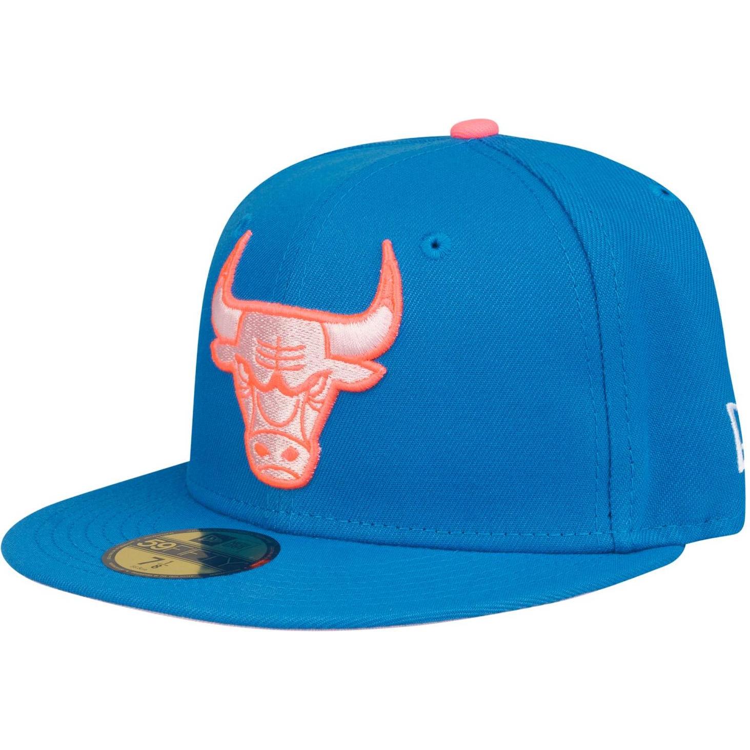 New Era, Herren, Cap, 59Fifty Fitted Cap - NBA Chicago Bulls sky - 7 7/8, Blau, (7 7/8)