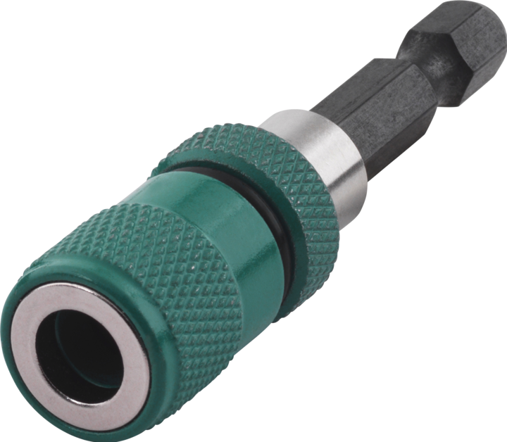 Produktbild wolfcraft Bithalter mit Tiefenanschlag und Ringmagnet (60mm)