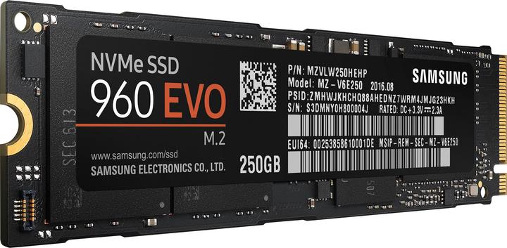 Produktbild Samsung 960 Evo (250 GB, M.2 2280)