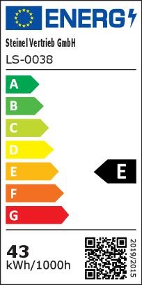 Energy Label Steinel LED Sensor-Switched Floodlight XLED ONE XL (4400 lm, IP44)