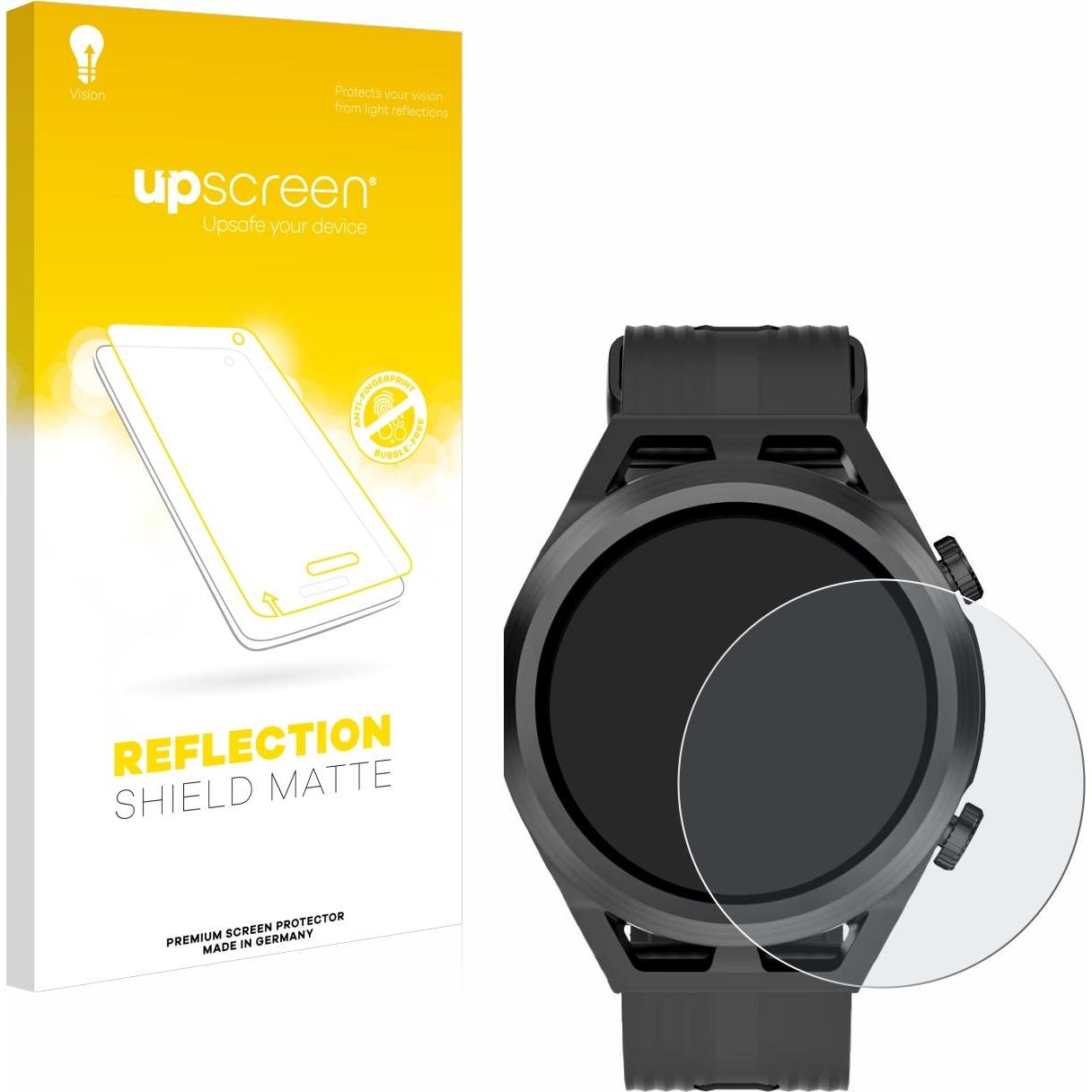 upscreen Schutzfolie Displayschutz Displayschutzfolie Folie Matt Entspiegelungsfolie, Smartwatch Schutzfolie, Grau
