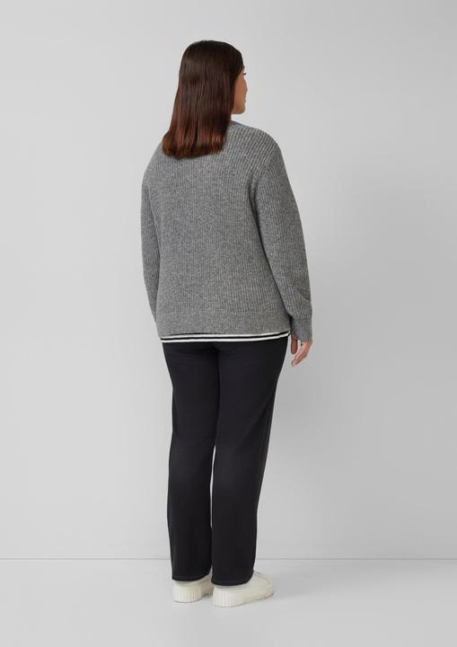 Produktbild S.Oliver Strickpullover Strickpullover aus Wollmix (46)