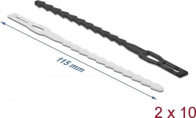 Image du produit Delock Kit de colliers de serrage (115 mm, 20 pcs)