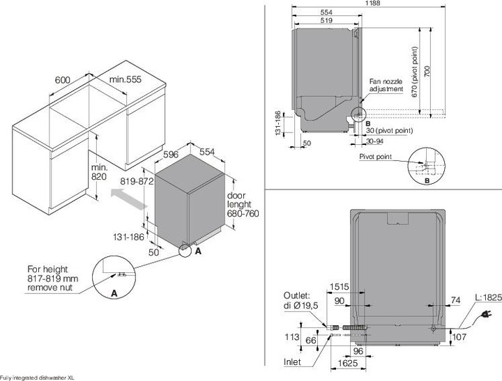 Immagine prodotto Asko Lavastoviglie completamente integrata Logic DFI 533A in acciaio inox