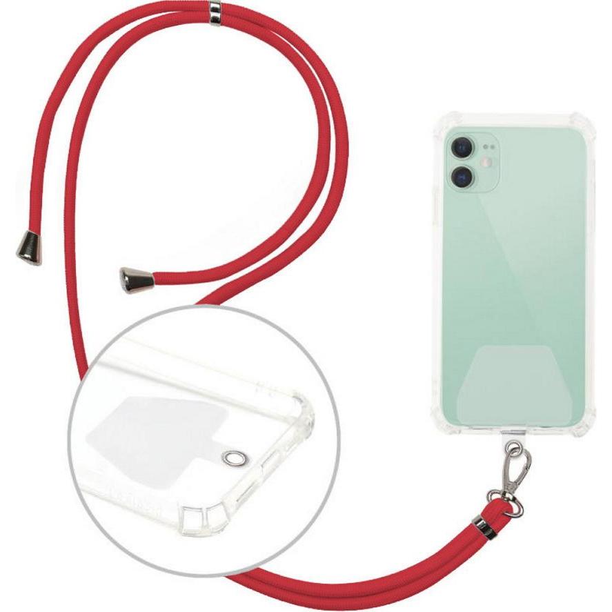 OEM Universal-Halsband für Handys rot, Handykette, Rot