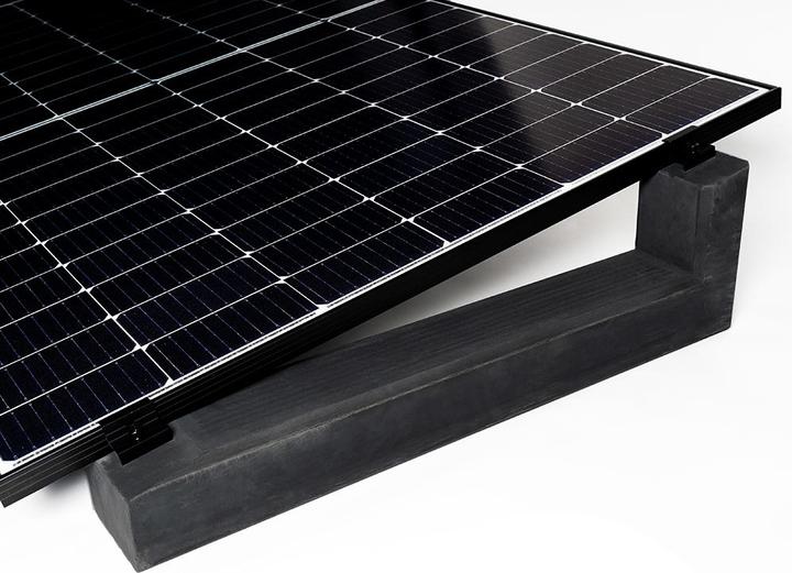 Produktbild Wattstone PV-Aufständerung Flachdach für 6 Solarmodule 10° Betonsockel alukaschierte Bautenschutzmatte (Solaranlage Montagematerial)