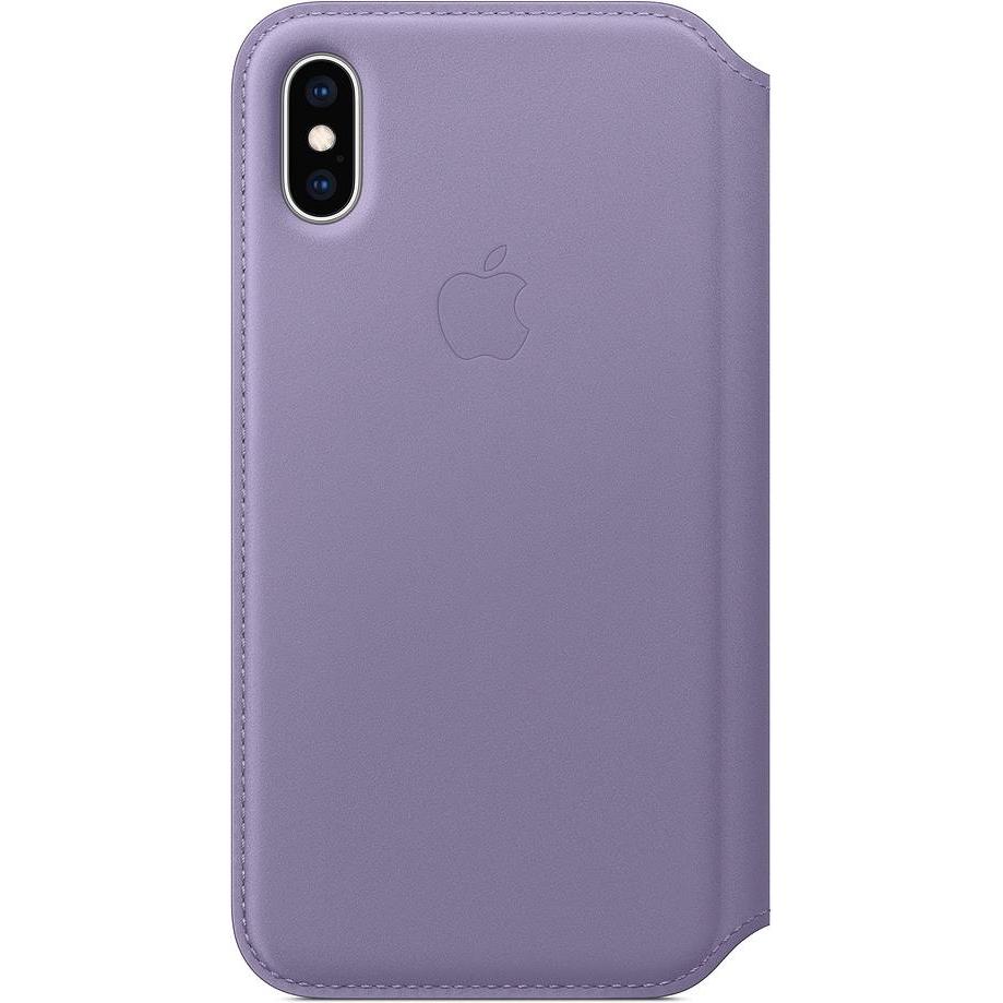 Apple Leder Folio (Apple iPhone XS, Apple iPhone X), Smartphone Hülle, Violett