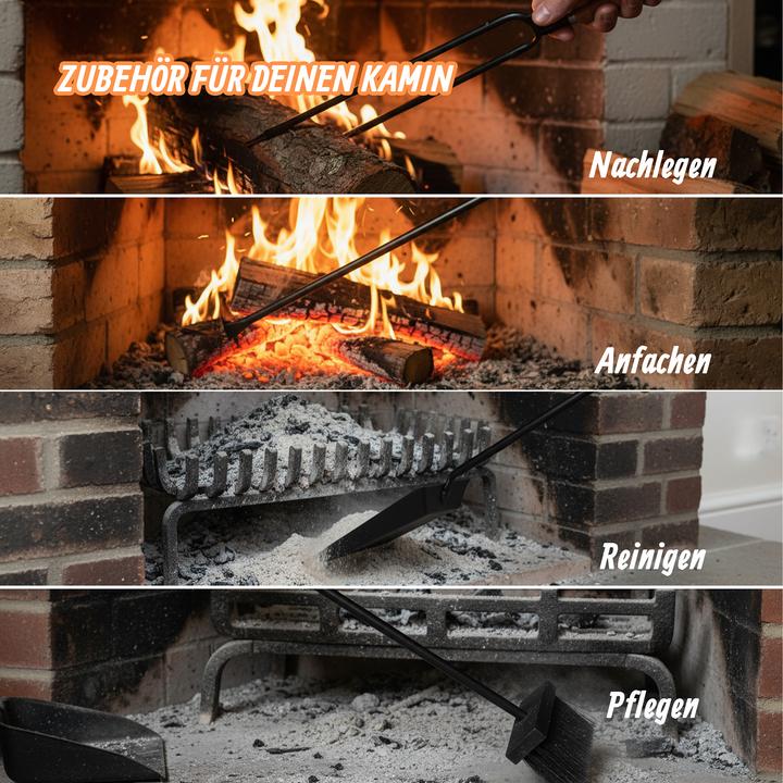 Produktbild Relaxdays 5tlg. Kaminbesteck-Set