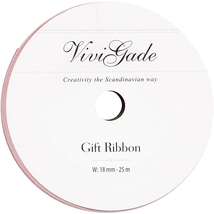 Produktbild Creativ Company Geschenkband Matt Hellrot, 25m (1x)