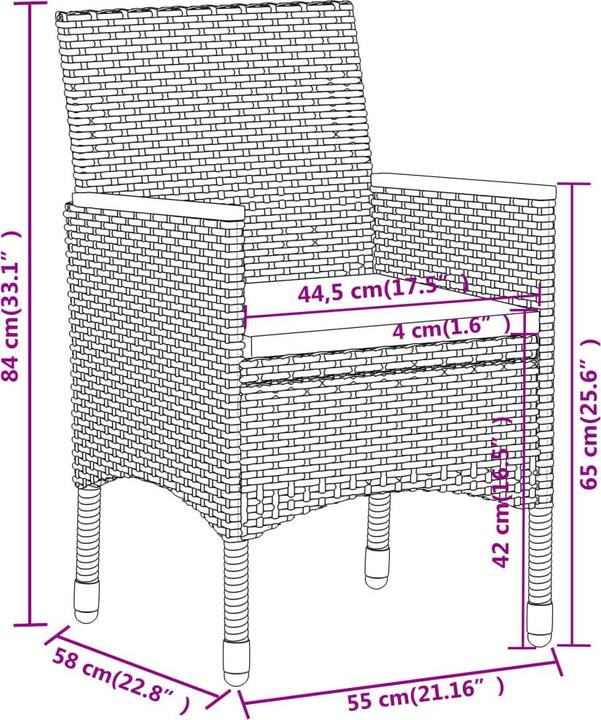 Produktbild vidaXL Maxim (80 x 58 x 84 cm)