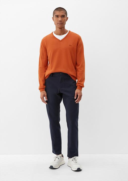 Produktbild s.Oliver Strickpullover Feinstrickpulli mit V-Ausschnitt (S)