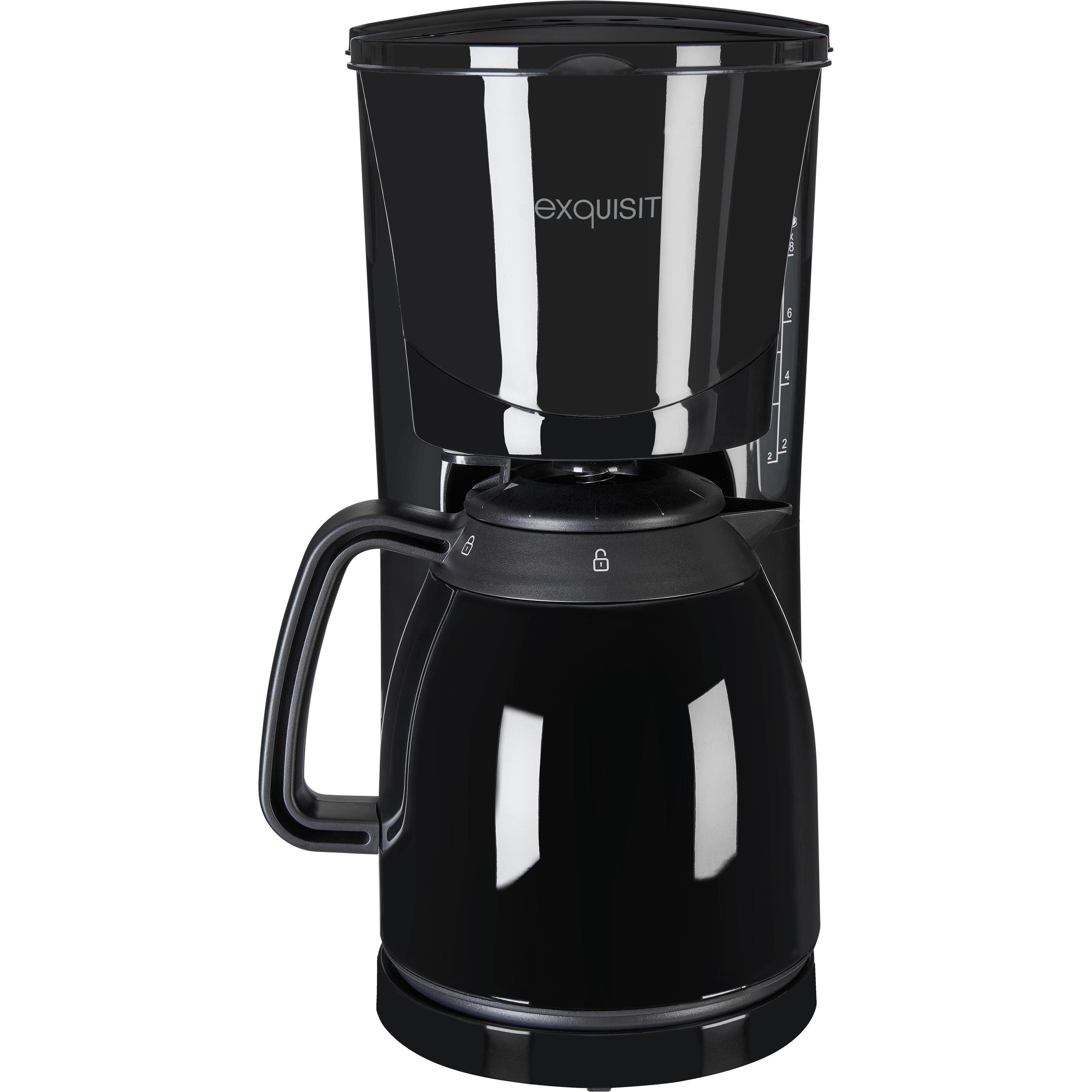 Thumbnail - Exquisit KA 6502, schwarz, Filterkaffeemaschine, Schwarz