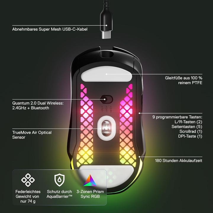 Actual product image SteelSeries Aerox 5 (Wireless)
