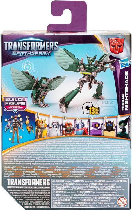 Actual product image Hasbro Transformers - Earthspark Deluxe Class - Terran Nightshade