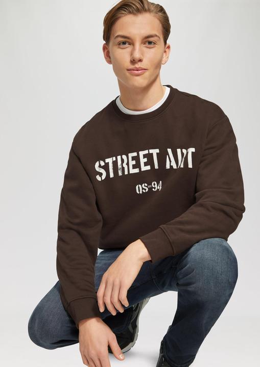 Produktbild s.Oliver Sweatshirt Sweatshirt mit Frontprint (L, M)