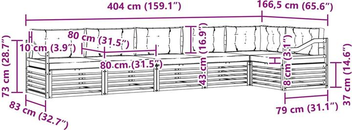Produktbild vidaXL Outdoor-Sofa