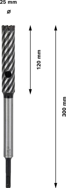 Actual product image Bosch Professional Zubehör PRO SDS plus Rebar Cutter drill bit, 25 x 120 x 300 mm (25 mm)