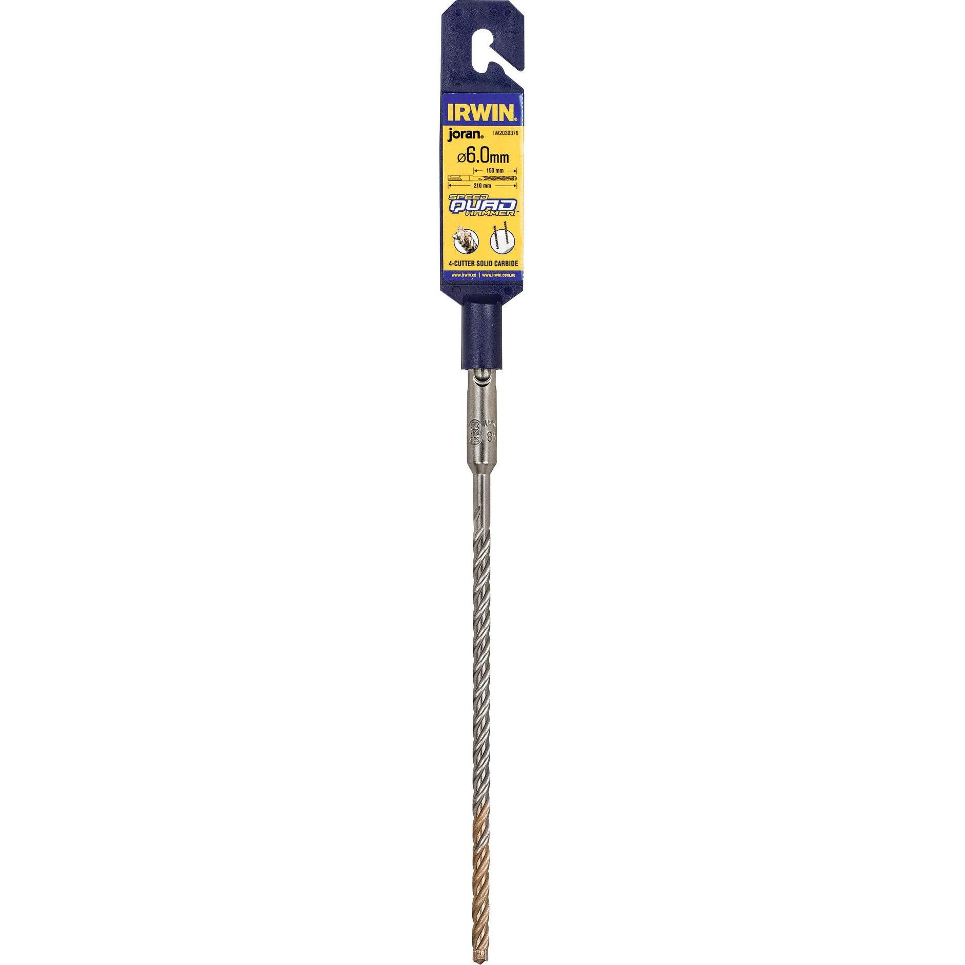 Thumbnail - Irwin, Bohrereinsatz, Speedhammer Quad Drill Bit 6.0 x 210mm (6 Millimeter)