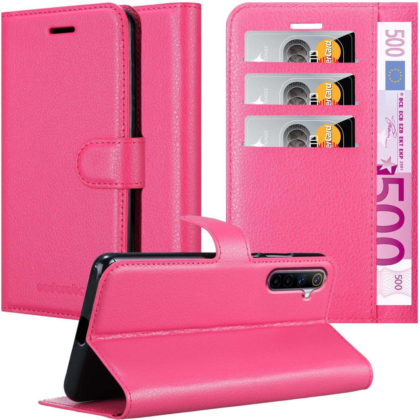 Cadorabo Book Stand (Realme 6, Realme 6s), Smartphone Hülle, Pink