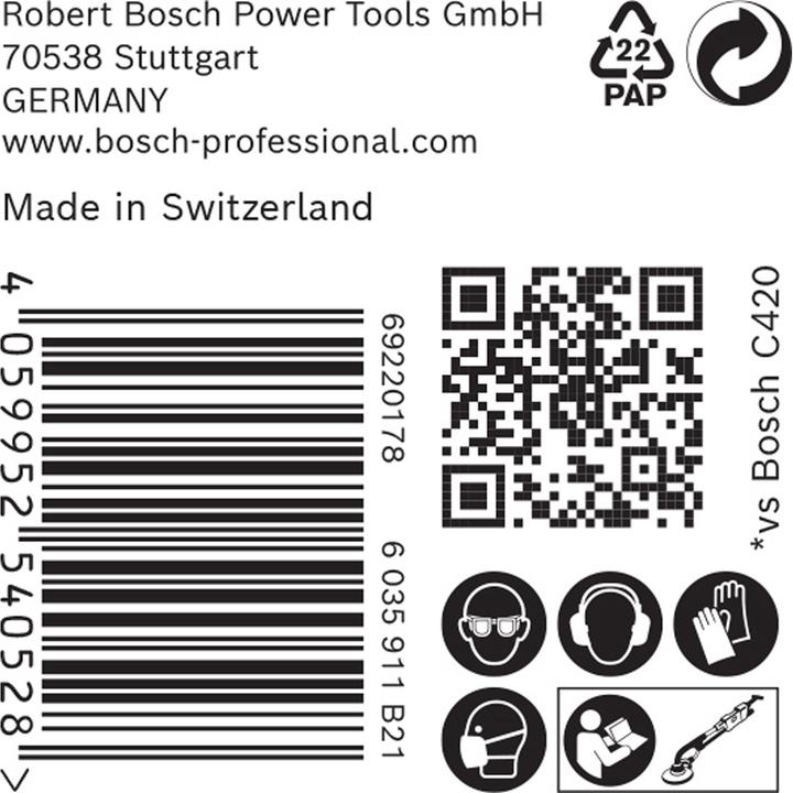 Actual product image Bosch Professional Zubehör Expert M480 Sanding net for drywall sander, 225 mm, G 320, 25 pcs. (320)