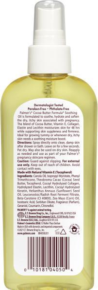 Image du produit Palmers Huile apaisante (Huile pour le corps, 150 ml)